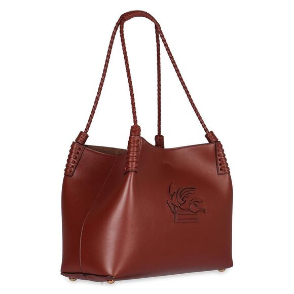 ETRO Leather Tote Bag with Pegasus Motif Women RED Totes - Picture 3 of 5
